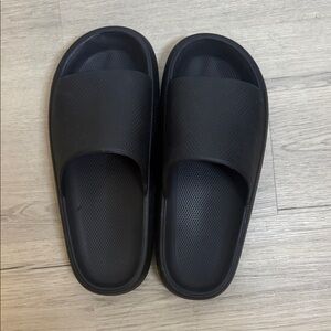 Black Slide Sandals